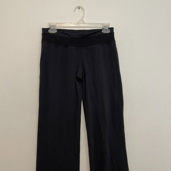 PATAGONIA Pliant Pants Solid Black Geometric Waistband Pull On Active Yoga Pants - Picture 4 of 16